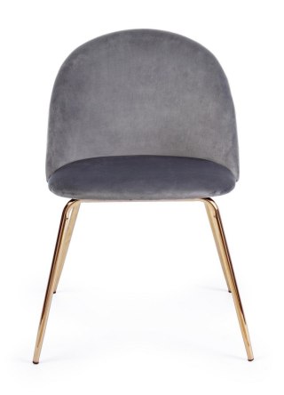 BIZZOTTO krzesło TANYA VELVET szare