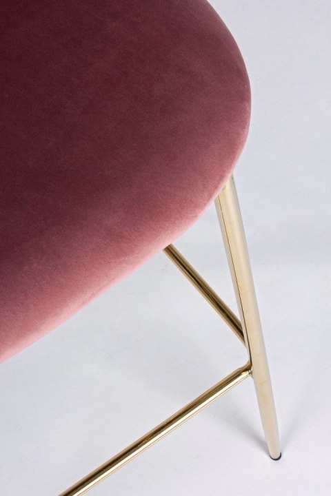 BIZZOTTO krzesło barowe CARRY VELVET różowe