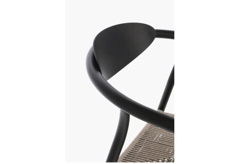 BIZZOTTO krzesło ogrodowe LINARES ARM szare