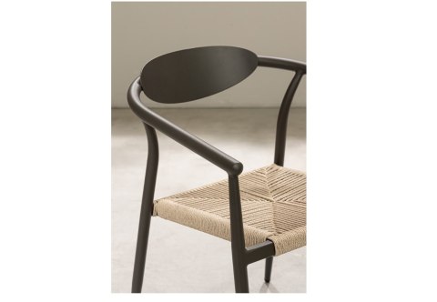 BIZZOTTO krzesło ogrodowe LINARES ARM szare