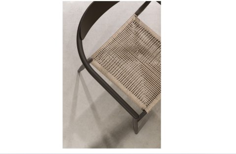 BIZZOTTO krzesło ogrodowe LINARES ARM szare