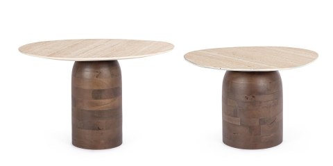 Bizzotto BIZZOTTO zestaw stolików YANISHA brązowy