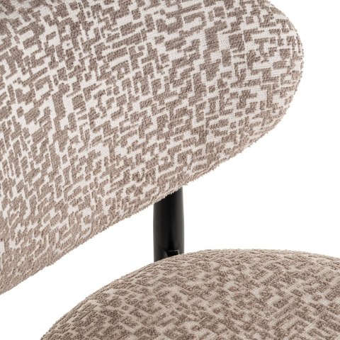 Richmond Interiors RICHMOND krzesło barowe DANTES 66 natural geo - trudnopalne