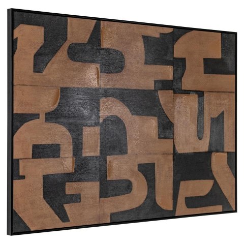 Richmond Interiors RICHMOND obraz CASCADE 140x100 cm brązowy