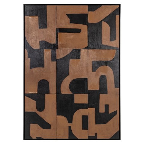 Richmond Interiors RICHMOND obraz CASCADE 140x100 cm brązowy