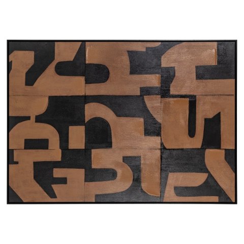 Richmond Interiors RICHMOND obraz CASCADE 140x100 cm brązowy