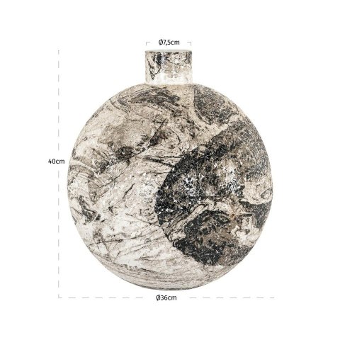 Richmond Interiors RICHMOND wazon DELISHA biały / czarny