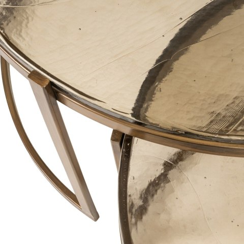 Richmond Interiors RICHMOND zestaw stolików kawowych CLEO złoty