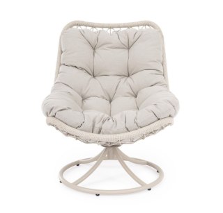 BIZZOTTO fotel obrotowy AZORES ARM beżowy