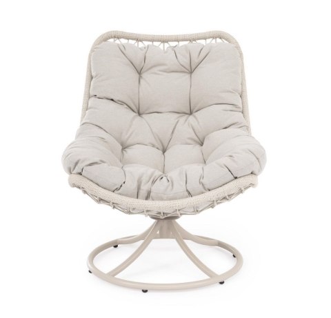 BIZZOTTO fotel obrotowy AZORES ARM beżowy