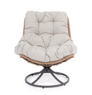 BIZZOTTO fotel obrotowy AZORES ARM szary