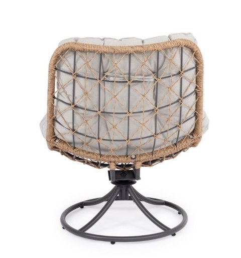 BIZZOTTO fotel obrotowy AZORES ARM szary