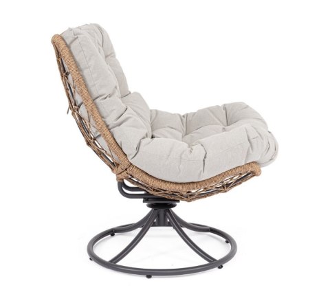 BIZZOTTO fotel obrotowy AZORES ARM szary