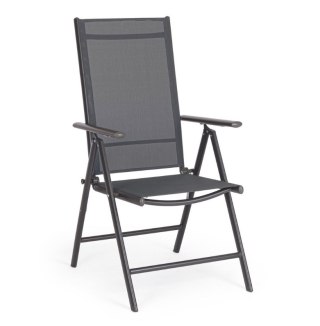 BIZZOTTO krzesło ogrodowe MICHIGAN ARM szare