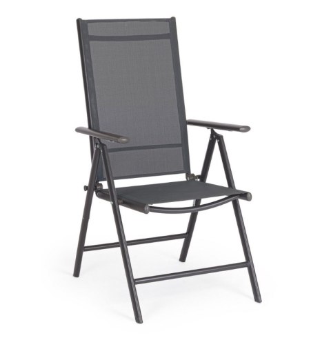 BIZZOTTO krzesło ogrodowe MICHIGAN ARM szare