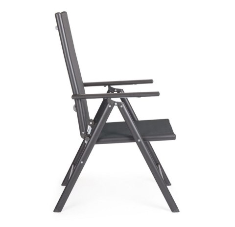 BIZZOTTO krzesło ogrodowe MICHIGAN ARM szare