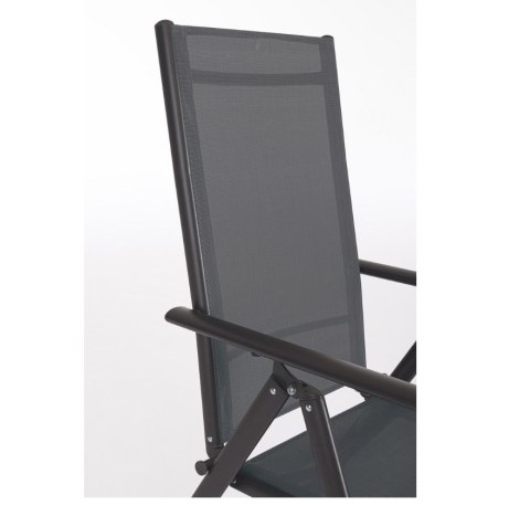 BIZZOTTO krzesło ogrodowe MICHIGAN ARM szare