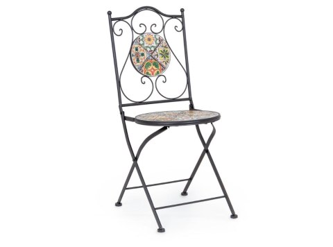 Bizzotto BIZZOTTO krzesło ogrodowe składane NAXOS czarne