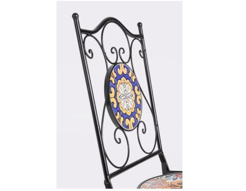 BIZZOTTO krzesło ogrodowe składane SANTORINI czarne