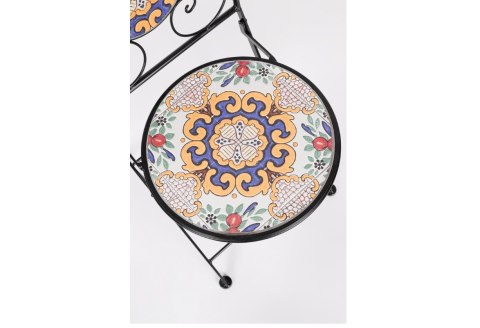 BIZZOTTO krzesło ogrodowe składane SANTORINI czarne