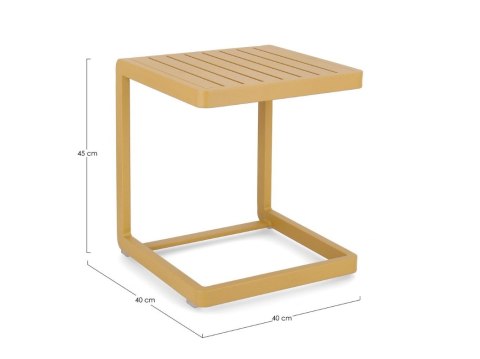 BIZZOTTO stolik ogrodowy KONNOR żółty