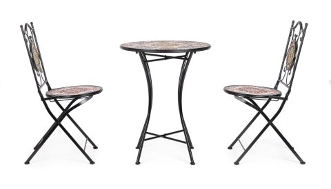 BIZZOTTO stolik ogrodowy SANTORINI czarny