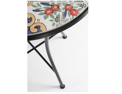 BIZZOTTO stolik ogrodowy SANTORINI czarny