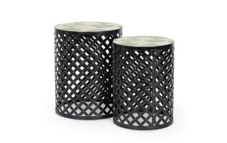 Bizzotto BIZZOTTO zestaw stolików kawowych LOIRE czarny