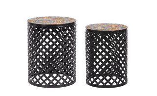 Bizzotto BIZZOTTO zestaw stolików kawowych NAXOS czarny