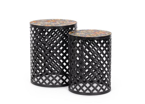 Bizzotto BIZZOTTO zestaw stolików kawowych NAXOS czarny