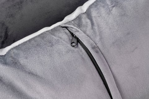 Fotel CHLOE VELVET ciemny szary - metal, welur