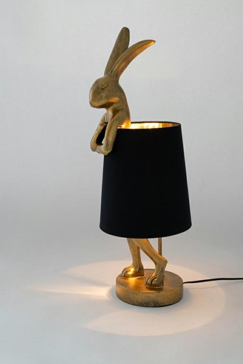 Kare Design KARE lampa stołowa RABBIT 68 cm złota / czarna