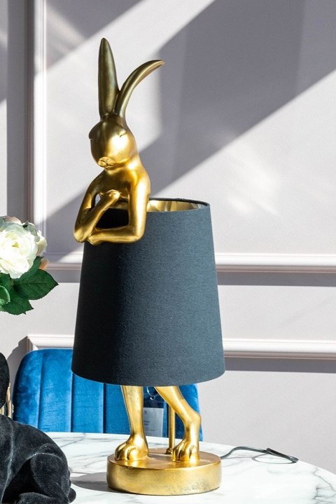 Kare Design KARE lampa stołowa RABBIT 68 cm złota / czarna