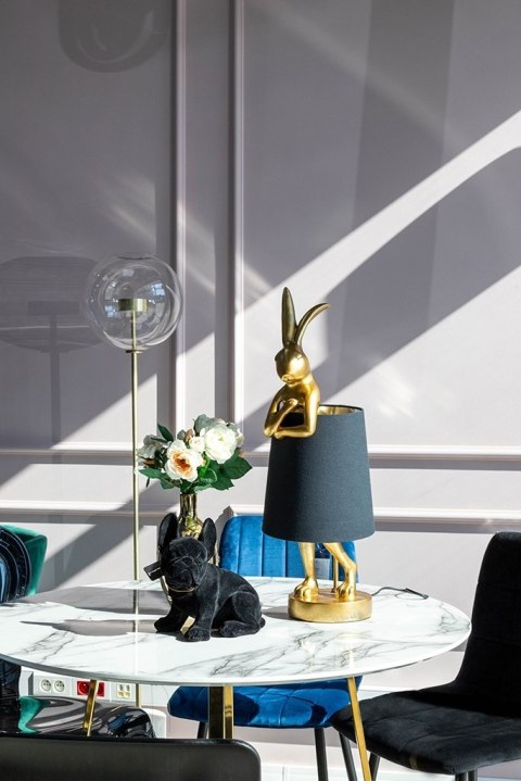 Kare Design KARE lampa stołowa RABBIT 68 cm złota / czarna