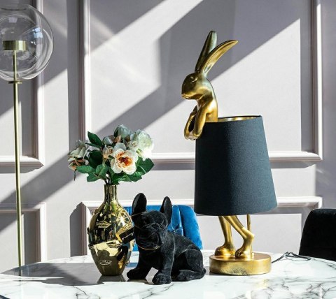 Kare Design KARE lampa stołowa RABBIT 68 cm złota / czarna