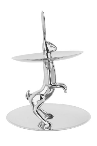 Kare Design KARE patera / etażerka BUNNY srebrna