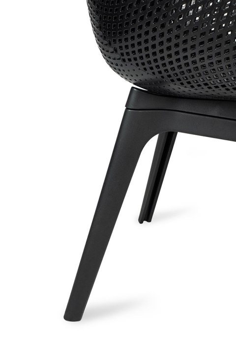 King Home Krzesło LANDI czarne - polipropylen