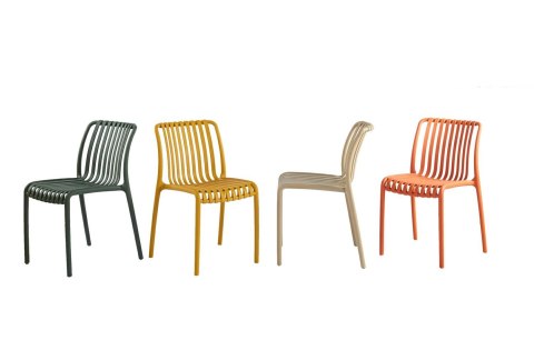 Krzesło STRIPS zielone