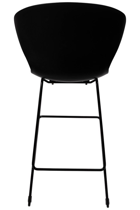 King Home Krzesło barowe ALI czarny - polipropylen, metal