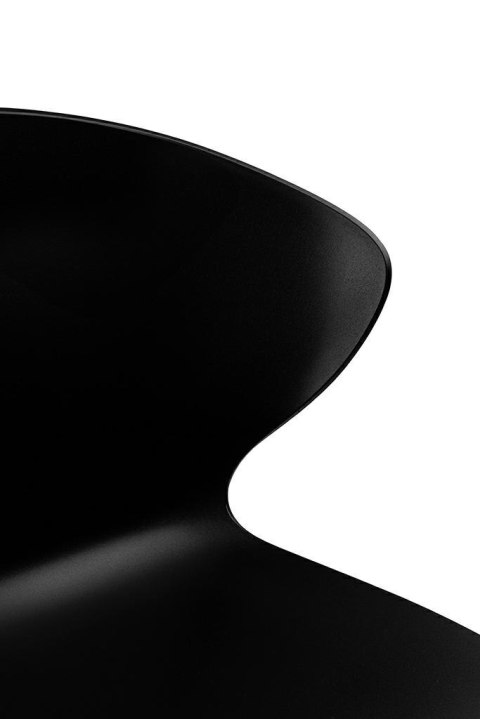 King Home Krzesło barowe ALI czarny - polipropylen, metal