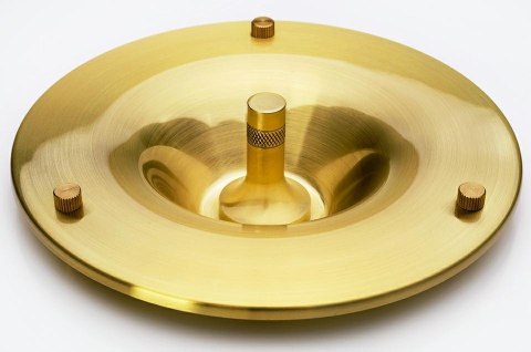 KING HOME Lampa biurkowa ARTE biało-złota - aluminium, szkło