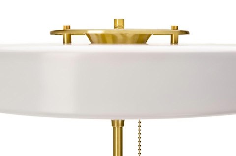 KING HOME Lampa biurkowa ARTE biało-złota - aluminium, szkło