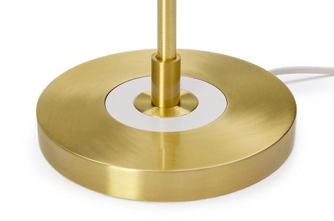 KING HOME Lampa biurkowa ARTE biało-złota - aluminium, szkło