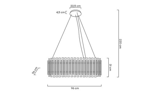 MOOSEE lampa wisząca GALLIANO miedziana