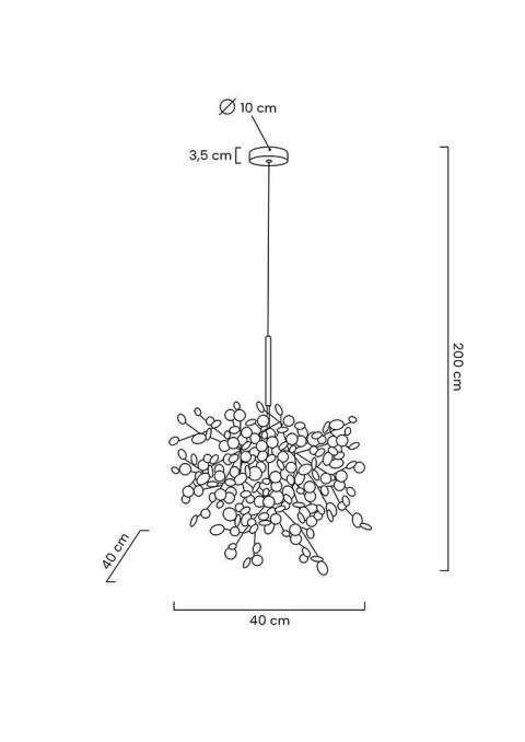 Moosee MOOSEE lampa wisząca MONETE SINGLE chrom