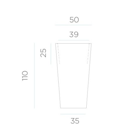 New Garden NEW GARDEN donica MELISA 50 CABLE biała