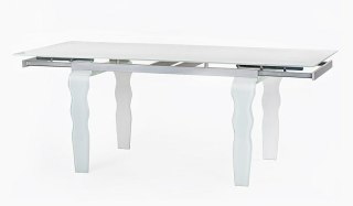 Stół szklany VENDOME OPTI WHITE 200-300 biały / rozkładany