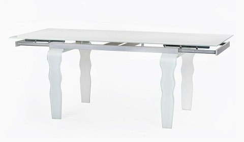 King Home Stół szklany VENDOME OPTI WHITE 200-300 biały / rozkładany