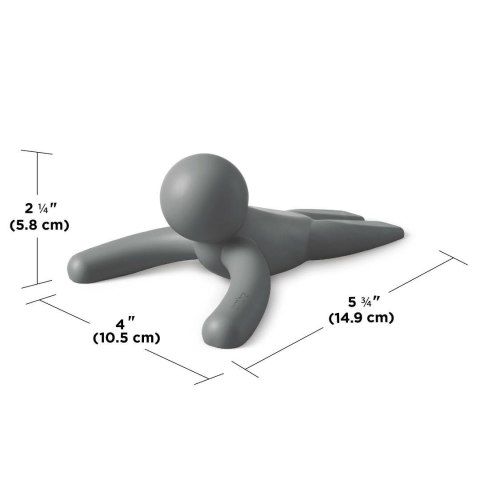 Umbra UMBRA stoper pod drzwi BUDDY 2 szt szary