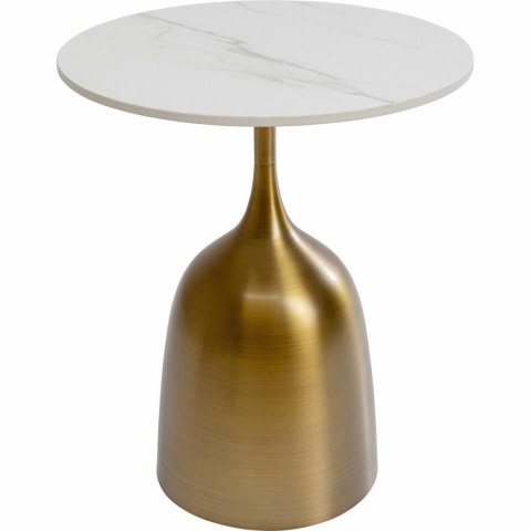 Kare Design KARE stolik NUBE TULIP 45 biało-złoty